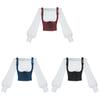 Polyester Velvet Vest With Ears Border Long Sleeve For Halloween Cosplay And Fantasy Role Play