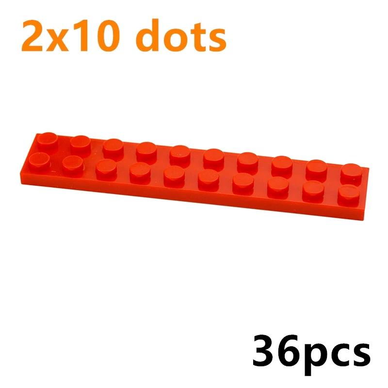 Size 2x10 Dots 36PCS DIY Building Blocks 2*10 Dots Thin Figures Bricks Compatible With 3832 Educational Creative Toys for Kids