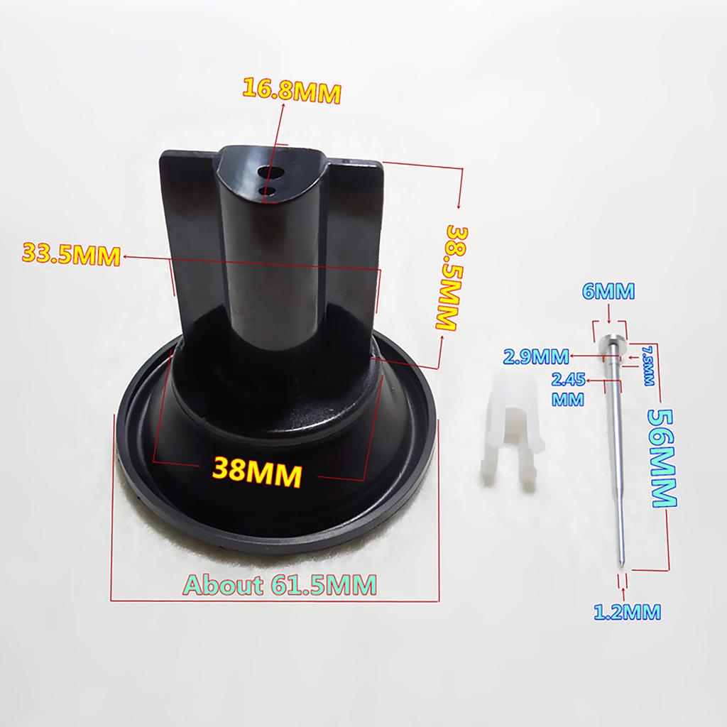 Applicable To KPS ZZR-250/EX250-E/F/G/H GPX-250R Keihin Carburetor Repair Kit, Plunger Vacuum Diaphragm Configuration (Set of 2)