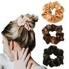 12Pcs Women Satin Hair Scrunchies, Mixed Colors Fashion Hair Rings, High Elasticity Soft Comfortable Hair Accessories