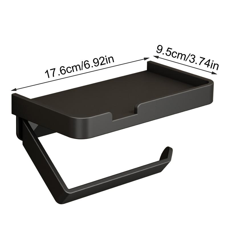 Paper Towel Holder With Shelf Paper Towel Holder Organizer Wall Mounted Kitchen Paper Holder Rack Paper Towel Roll Rack Basket