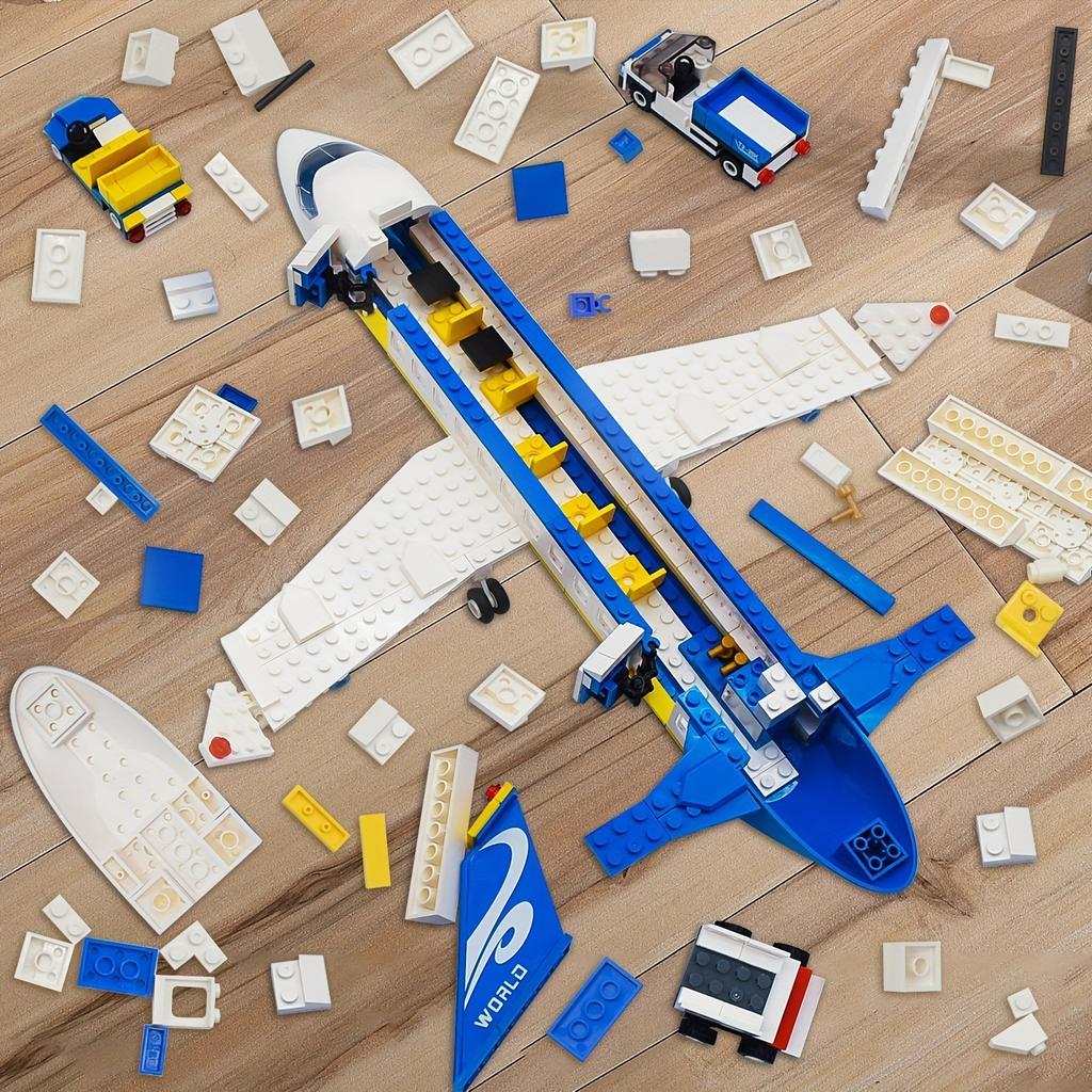 Military Aircraft Building Blocks Boys Assembled Toy Children Educational Model Toy Gift