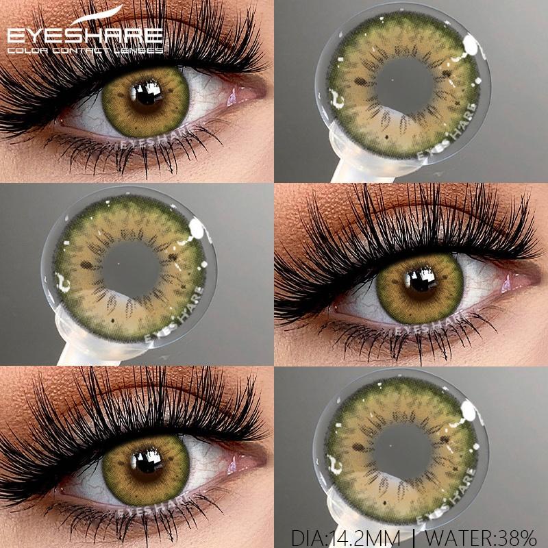 1 Pair Colored Pupils for Brown Color Eyes Green Eye Contacts Cosmetics Natural Blue Eye Lenses for Makeup Gray Pupils
