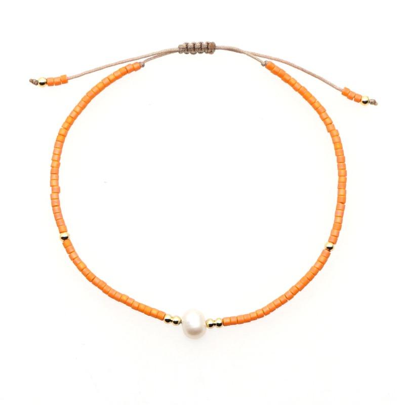 Bohemian Bracelet, Natural Stone Ladies Bracelet, Rice Bead Beaded Bracelet, Hand-woven.