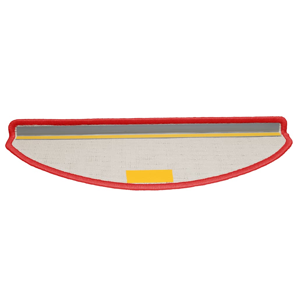 Stair Treads 15 Pcs 65 X 21 X 4 Cm Red Semi Circular Large