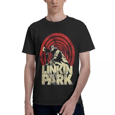 LinkinPark Rock Band 100% Baumwolle Lässig Atmungsaktiv Bequem Oberteil Lustiges Herren T-Shirt Grafik-T-Shirt