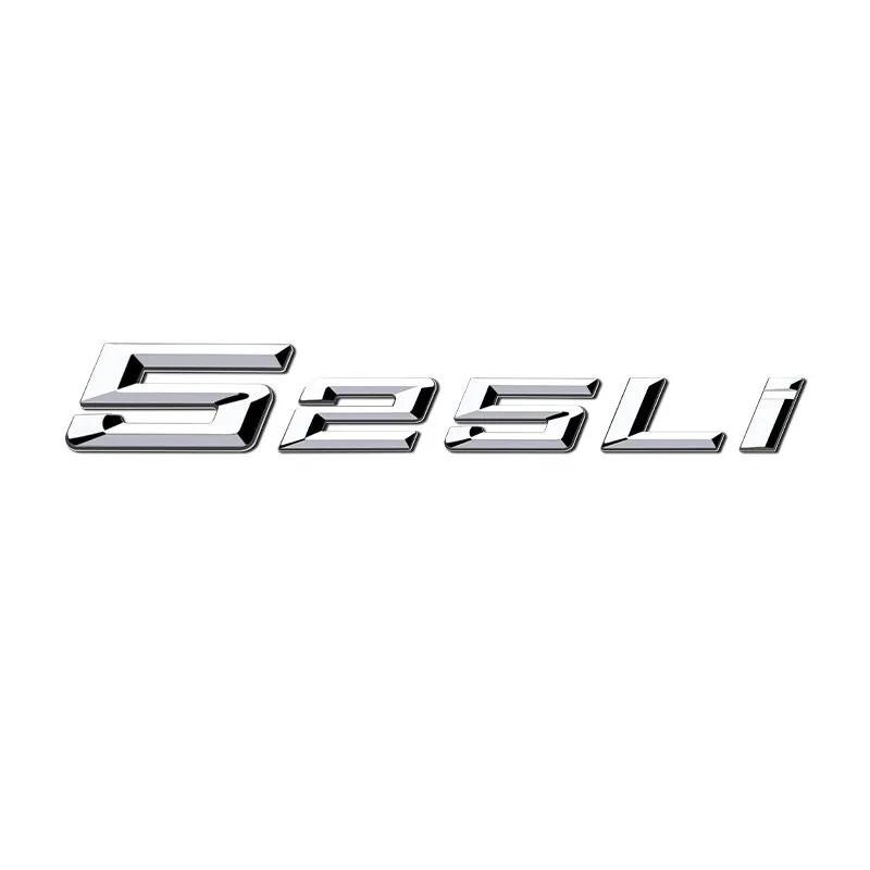 3D ABS Rear Trunk Letter Emblem Sticker For BMW 5 Series 525i 530i 540Li Car Tail Logo Badge Decal Auto Styling Accessories ab2