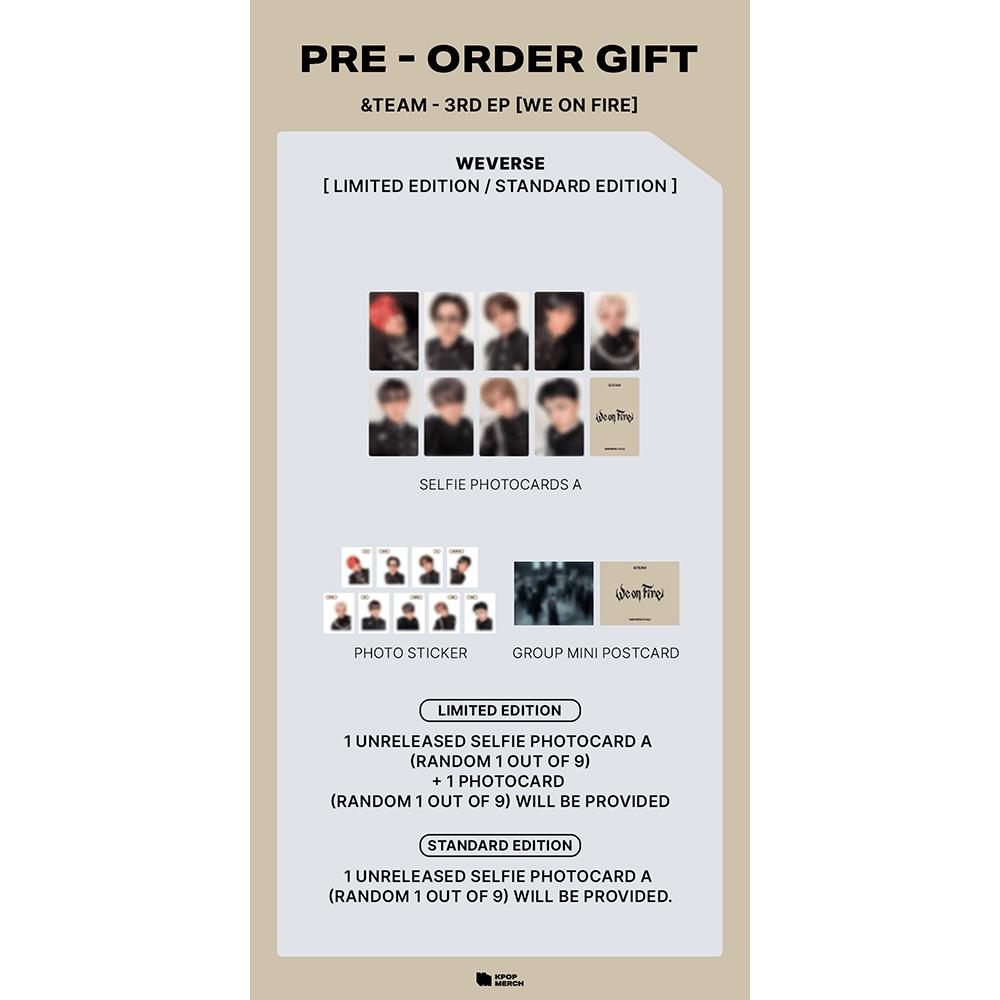 [Pre-order] &TEAM - We On Fire (LIMITED EDITION)