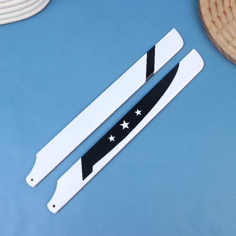 For 450 Series Rc Helicopter Glass Carbon Main Rotor Blade Replacement Parts Diy Rc Helicopter Propeller Accessories 1Pair