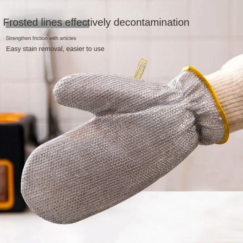insulation Kitchen Gloves Waterproof Washing Glove Steel Wire Cleaning Gloves  Household