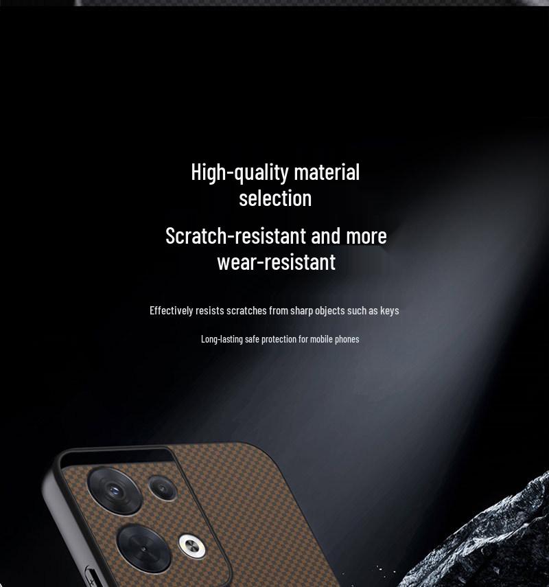 OPPO Reno 8/8 Pro/8T Anti-Drop Case with Full Coverage, Simple Fashion Design, Magnetic Buckle, and Textured Finish.