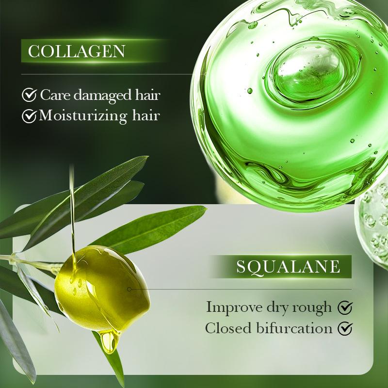 Masque capillaire au collagène et à la noix de coco Après-shampooing hydratant Nourrissant Lissant Anti-frisottis Masque de soin capillaire réparateur