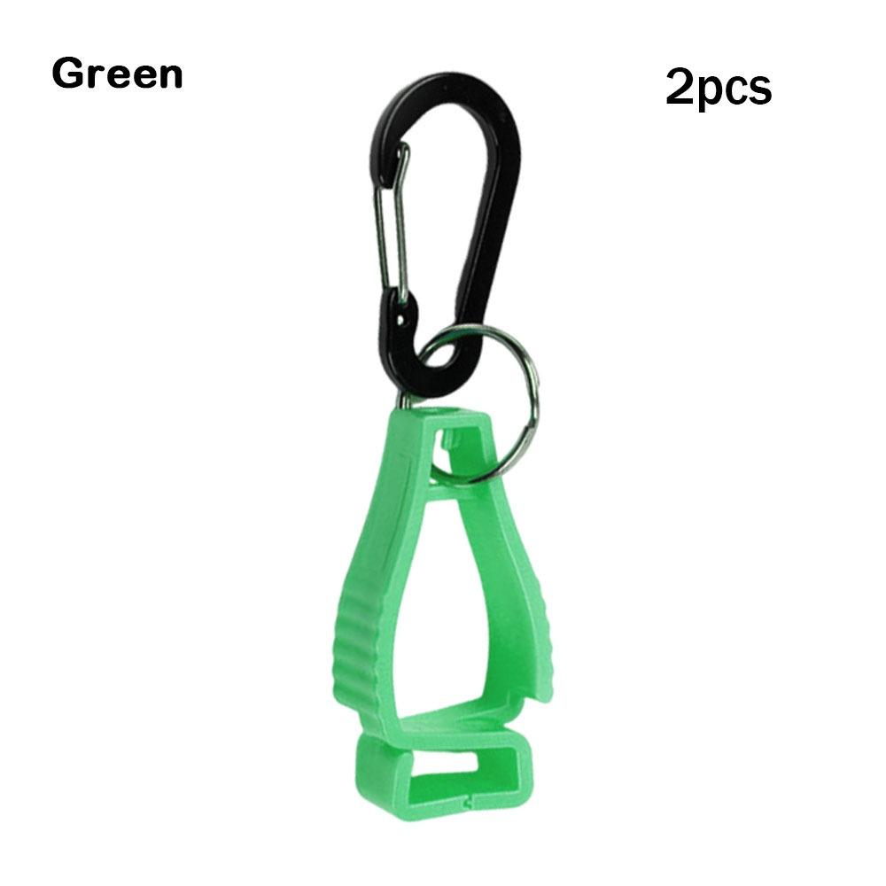 2pcs Anti-lost Mountaineering Buckle Hat Clip Plastic Protective Gloves Clip Outdoor Gloves Clip