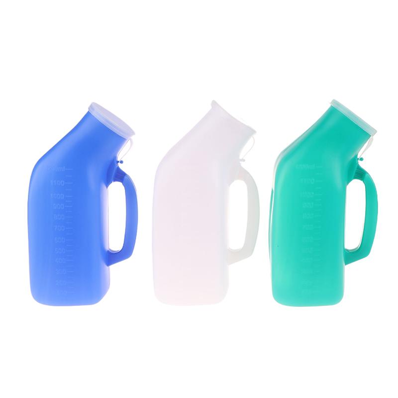 1Pc Portable Urinals Bottle For Women/Men 1000/1200Ml Plastic Bedpan Bottle With/Without Lid Pee Container Urinary Pee Bottle