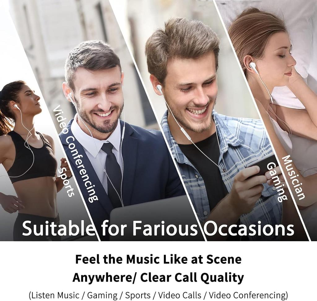Headphones Deliver Clear, Crisp Sound with Distortion-free Audio Transmission.