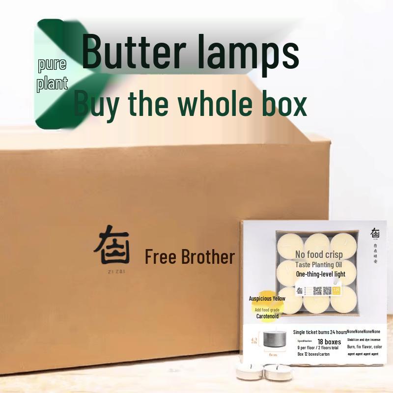LIEI Pure Plant Smokeless Ghee Lamps (100-pack)
