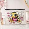 Kosmetiktasche Mehrzweck Reißverschluss Make-up Tasche Reißfest Spritzwassergeschützt Kosmetik Organizer für Toilettenartikel