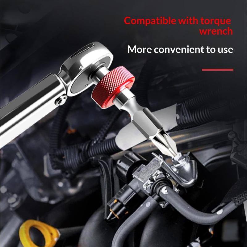Mini Ratchet Screwdriver 1/4 Inch Socket Bit Adapter Compact Portable Anti Slip Hand Tool For Electronic Equipment Repair