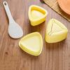 1 Set Onigiri Maker mit Mahlzeit Löffel Lebensmittelqualität PP Easy Release Antihaft DIY Dreieck Reisbällchen Sushi Herstellung Werkzeug Form Kit Bento Werkzeuge