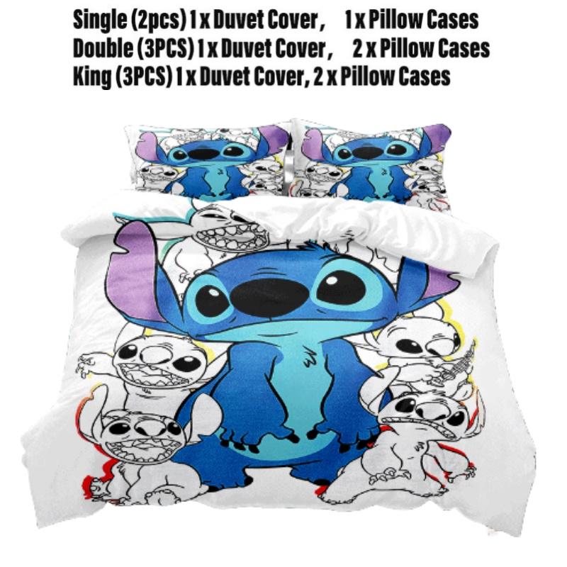 Stitch Series Digital Print Bedding Set Two Or Three Pieces Modern And Simple Style