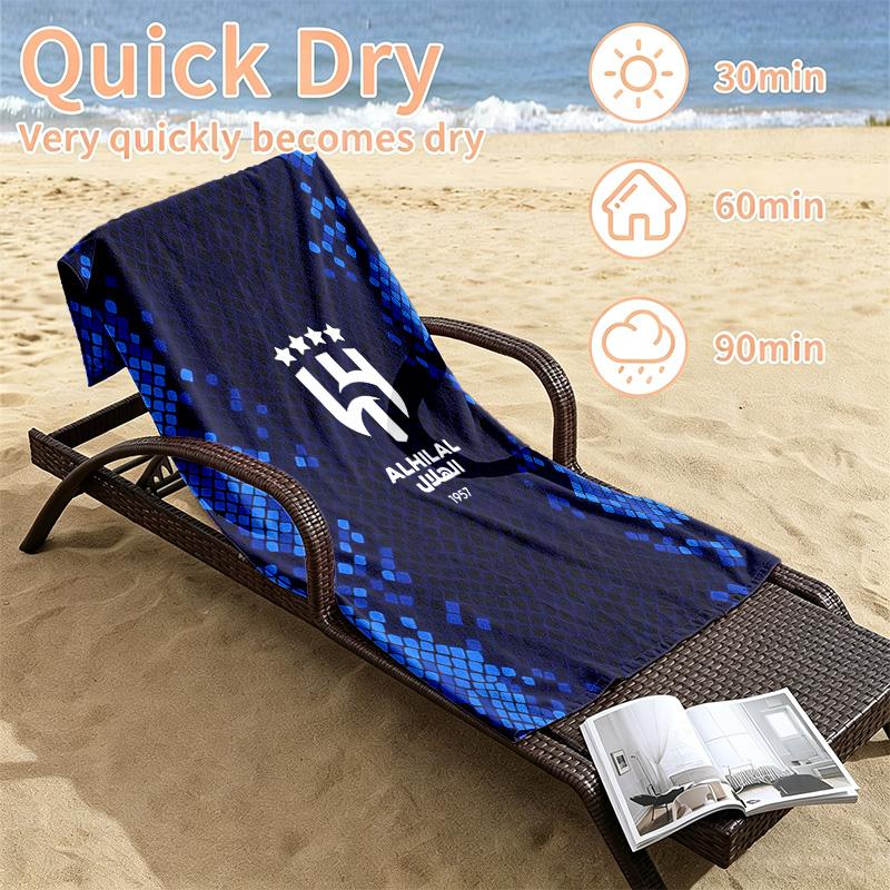 Al Hilal Riyadh Beach towels also serve as bath towels summer essential a musthave for the outdoors the beach and the pool