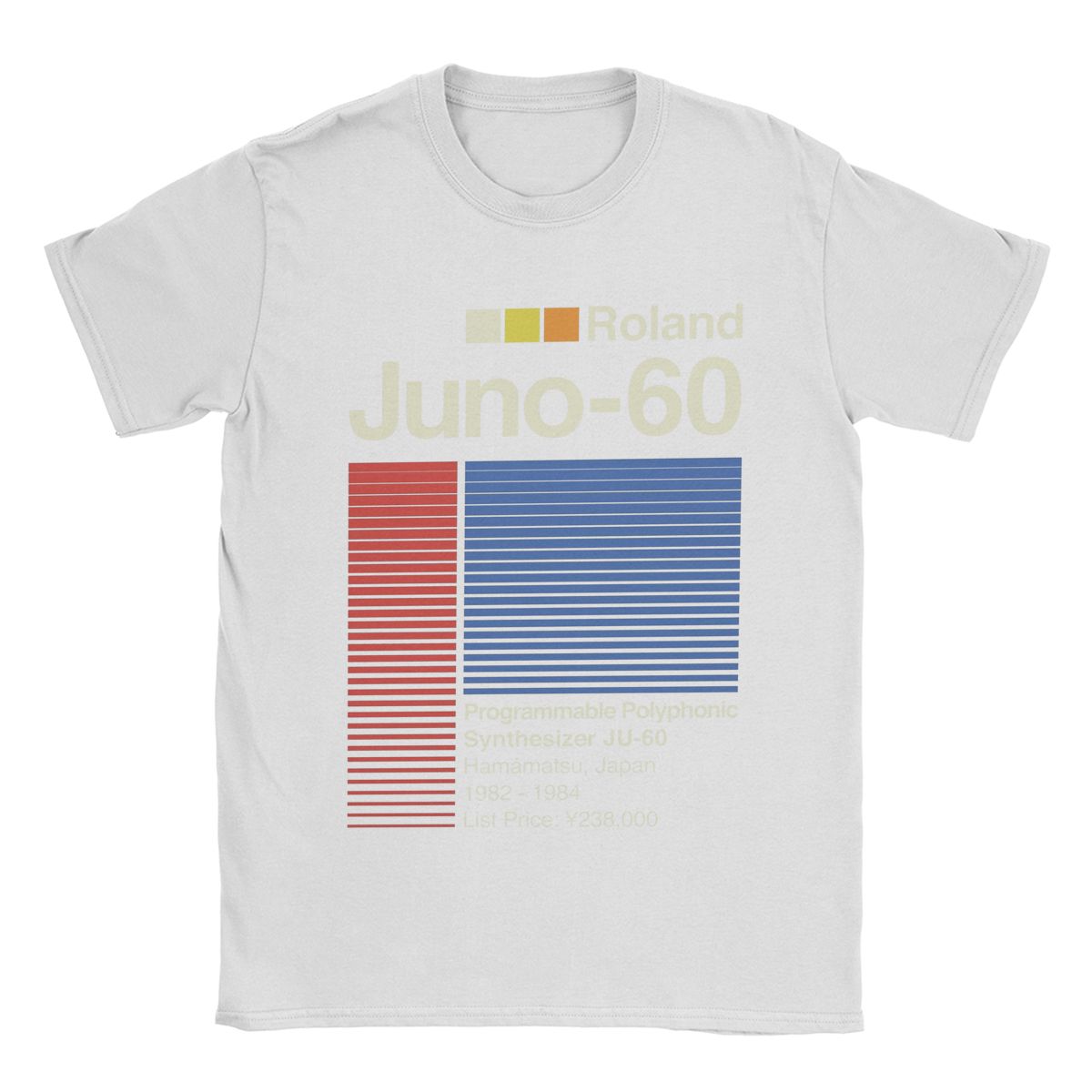 

Мужская футболка Juno 60 Horizontal Roland, хлопковая одежда, новинка, футболка с коротким рукавом и круглым вырезом, подарочная футболка XXXXXL