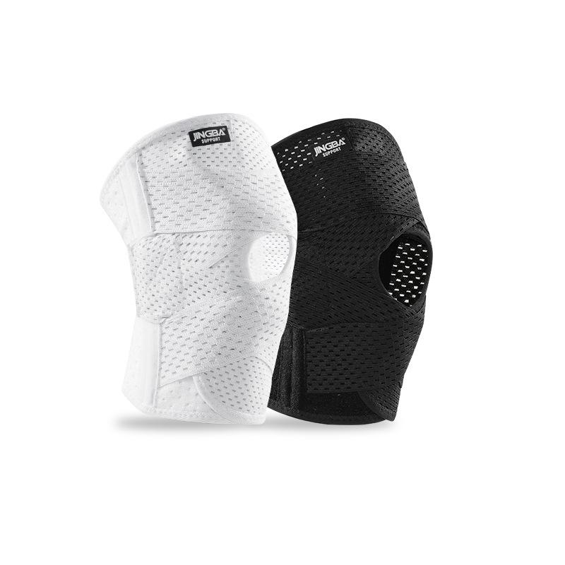 JINGBA Sports Anti-Slip Knee Pad with Pressurized Spring Support – Breathable Protective Gear for Outdoor Basketball