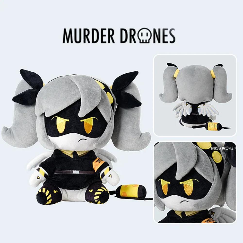 Oficiální plyšová hračka Cyn Uzi z Murder Drones Glitch Autentický anime doplněk Plyšový přívěsek Sběratelská panenka Pro fanoušky anime her