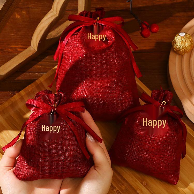 Personalized 2025 Chinese Fabric Wedding Favor Candy Bags