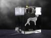 Saluki, Persian Greyhound, Arabian hound, Gazelle hound I – Candle holder with dog photo, crystal tealight holder | Art-Dog