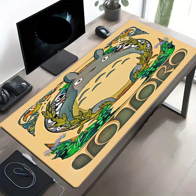My Neighbor Totoro Print Mouse Pad, Anti‑Slip Desktop keyboard Mat, for PC Laptop Gaming Working Daily Use, Cool Festival Surprise Gift