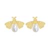 Little Bee Pearl Earrings Femininity Small Stud Earrings Light Luxury Trend Earrings Earrings Pendant