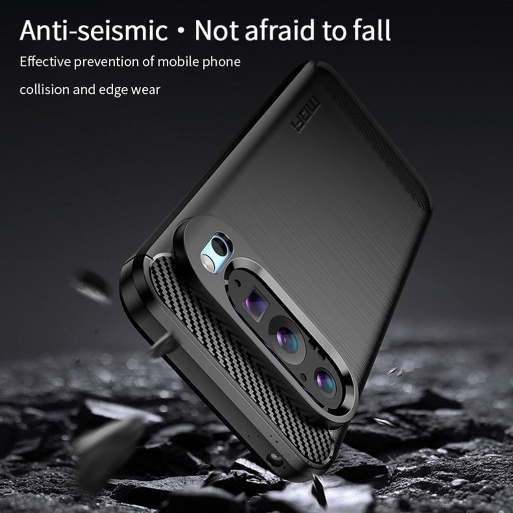 MOFI JK TPU Series-1 For Google Pixel 9 TPU Case Slim Phone Cover Carbon Fiber Texture