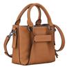 Longchamp 3D-Logo-Aufnäher Reißverschluss Kleine Kalbsleder Schulter-Crossbody-Tote-Tasche Damenhandtaschen Kamelbraun 10197HCV016
