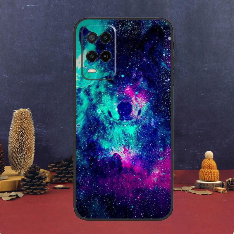Animal Wolf Galaxy Case For Oppo A60 A80 A40 A6 A5 Pro A15 A16 A17 A57 A94 A74 A54 A76 A96 A18 A38 A58 A78 A98
