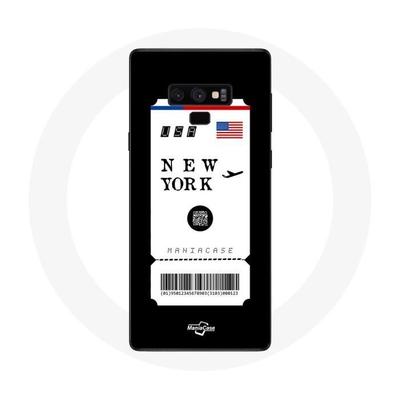 Hoesje voor Samsung Galaxy Note 9 Vliegticket New York