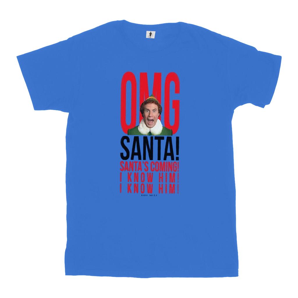 Elf Womens/Ladies OMG Santa I Know Him Cotton Boyfriend T-Shirt