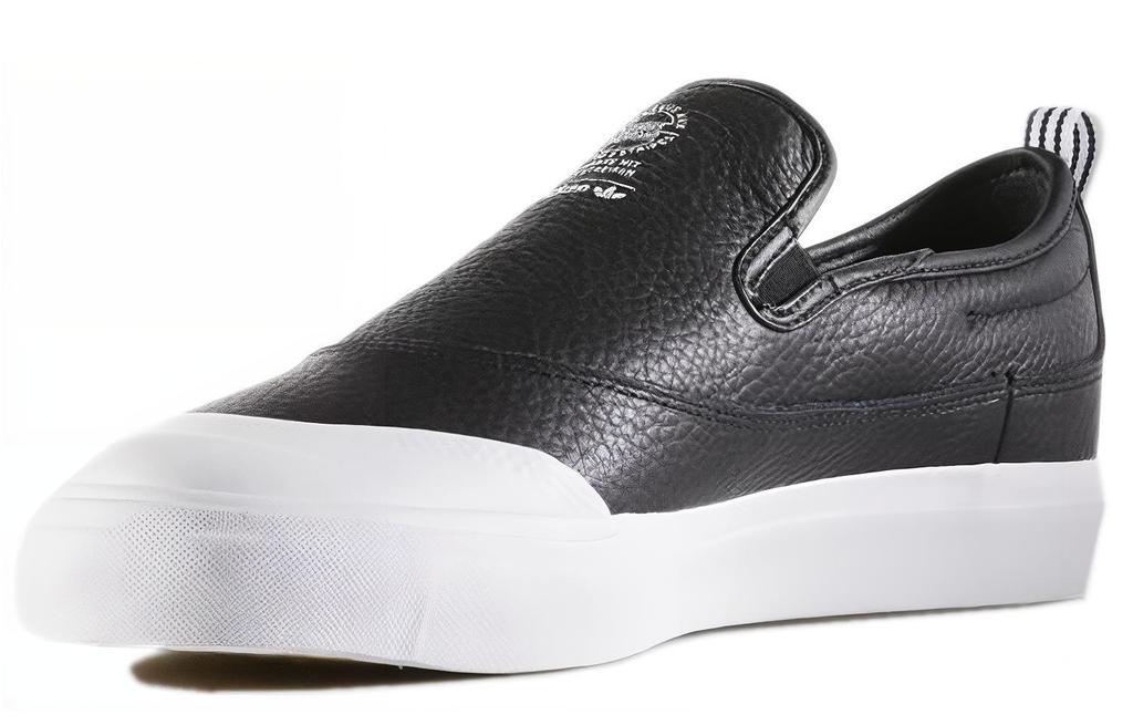 adidas Originals Matchcourt Slip Resistant Abrasion Resistant Low Top Skateboard Shoes Unisex Black White CG4512