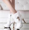 Luxury Fur High Quality Women High Heels Boots Sexy Brand Winter Snow Boots for Women Winter Pumps