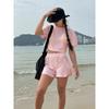 European and American Cross-border Spring/summer New Women's Top + Shorts Two-piece Set