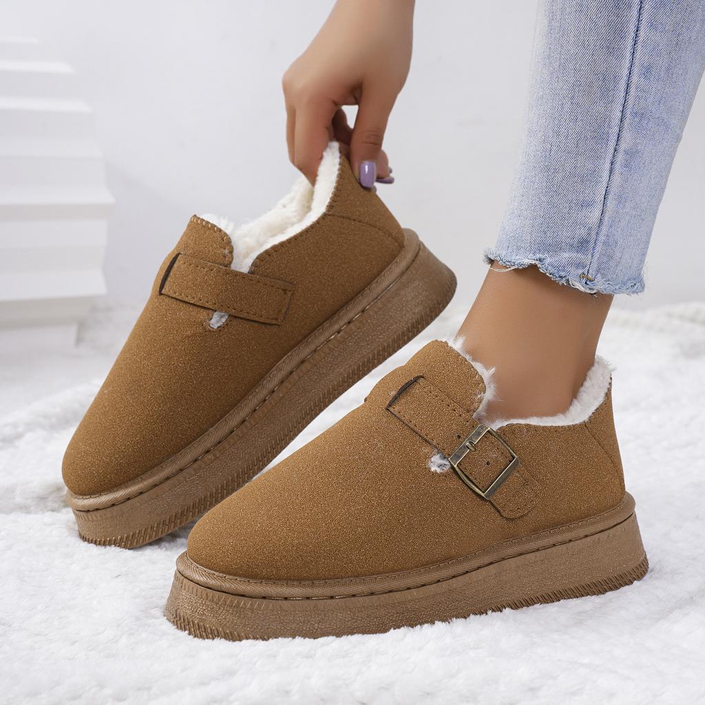 Mode 2024 Mode Winter Neue Dicke Sohle Warme Baumwollschuhe Damen Freizeit Große Größe Damen Schneestiefel Großhandel