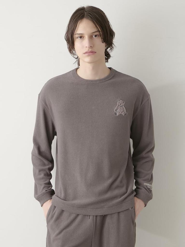 Gelato Pique UNDERSON UNDERSON HOMME Pile Pullover PHCT254912DGRYL