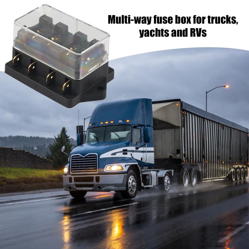 Autóipari Biztosítéktábla Áramköri Blokk Járműhöz Hőálló Többutas Biztosítéktábla Túlterheléshez és Rövidzárlathoz