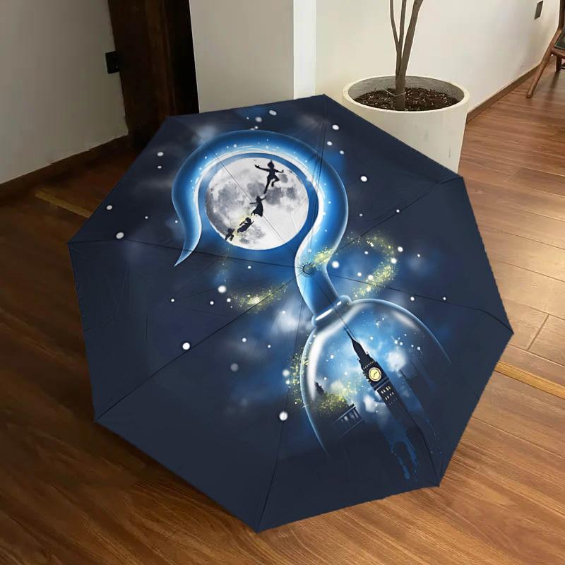 1pc Moonlight Fantasy Themed Umbrella for Men & Women, Valentine's Day Christmas Decorative Umbrell048