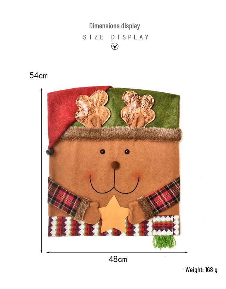 Christmas Doll Chair and Stool Cover - European and American Home Decorations