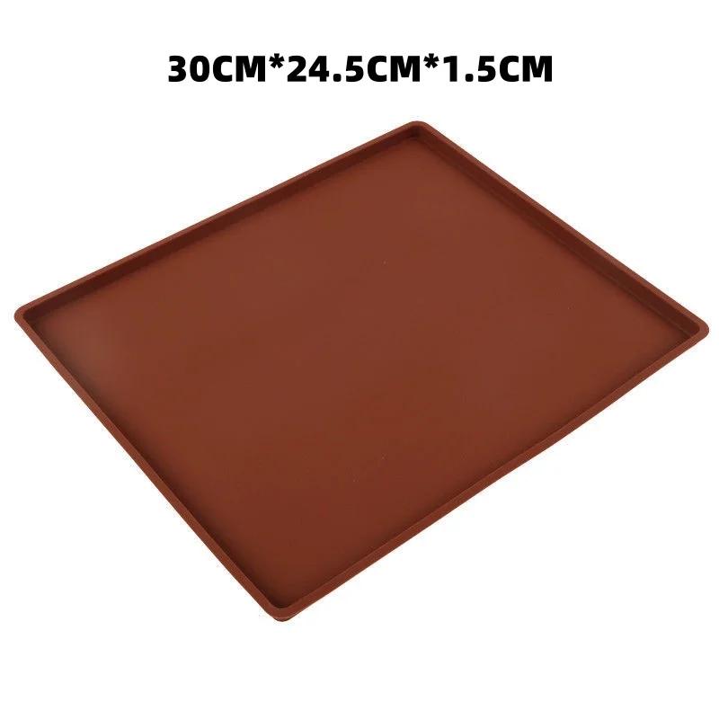 

Коврик для рулета из силикона Гибкий противень для выпечки, силиконовая форма для рулета из желе Противень для печенья Формы для выпечки Противень для выпечки, силиконовая форма для выпечки S коричневый