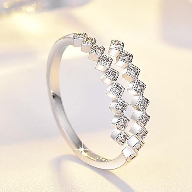 New 925 Silver Ring 5A Zircon for Women Wedding Jewelry Engagement Charm Party Fashion Gift Top Quality Ring