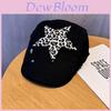 Leopard Print Star Patch Womens Vintage Cap With Breathable Cotton For Street Style