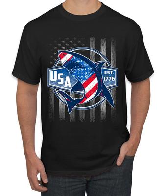 Great White Shark USA Since 1776 Men T- Shirt