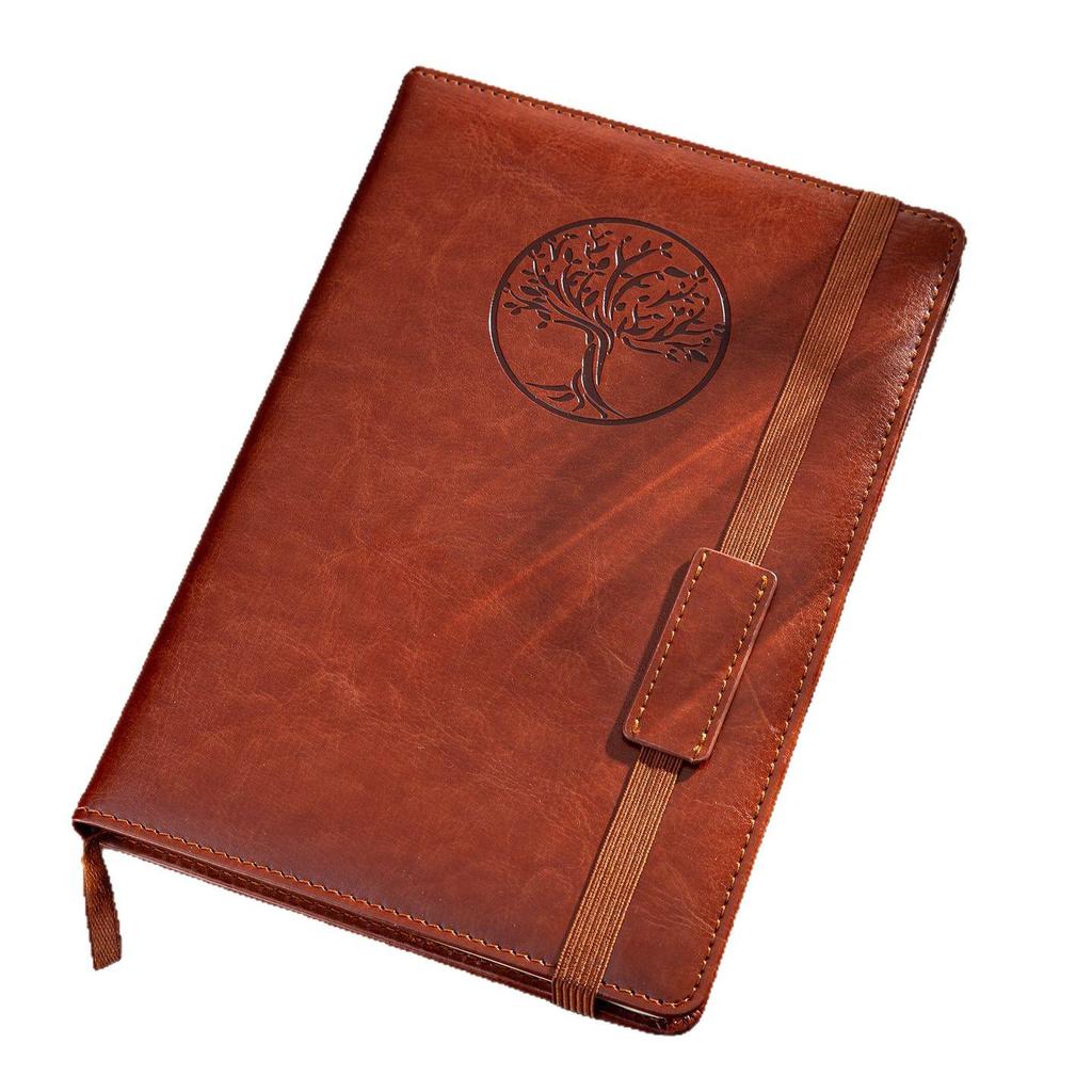 Cross-Border A5 Soft Leather Retro Business Notebook Diary
